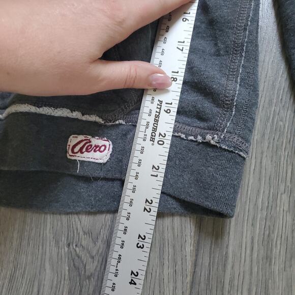 Aeropostale Hoodie Womens XL Full Zip Embroidered Spell Out New York Distressed - Picture 6 of 7